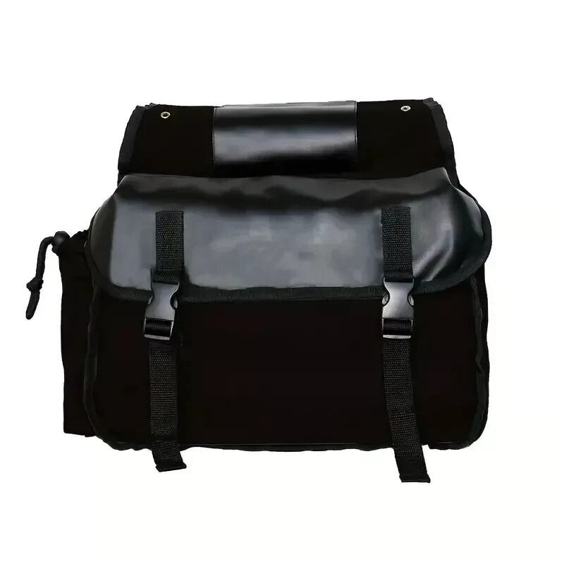9811 Bicycle Rear Rack Bag — Large Capacity Canvas Cycling Seat Bag